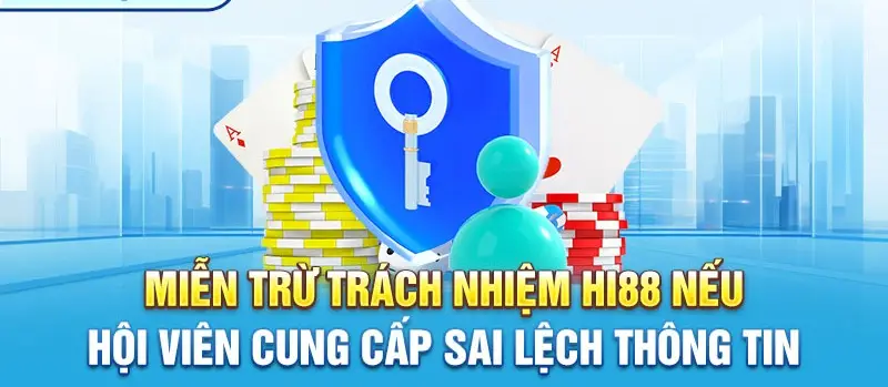 miễn trừ trách nhiệm nhà cái Hi88